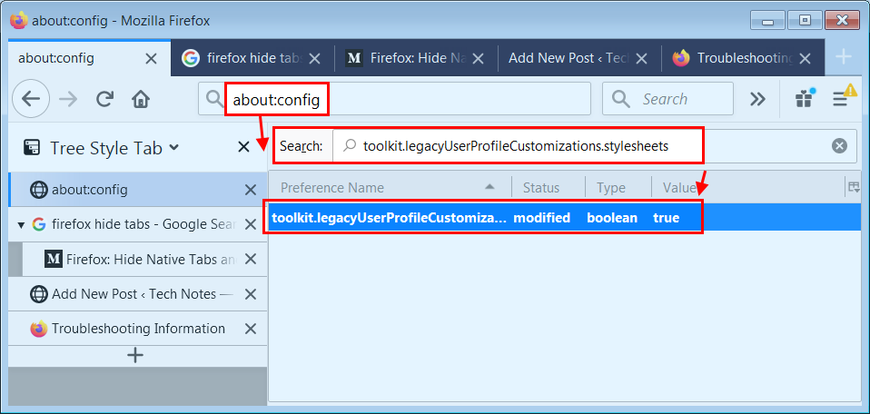 Firefox で Userchrome Css が反映されない場合 Technotes